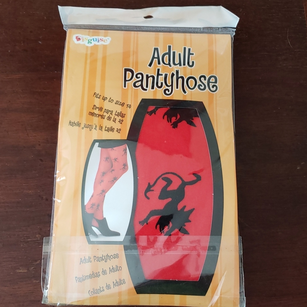 Vintage 2003 NWT Devil Pantyhose Up to Size 14